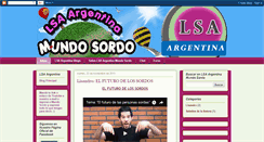Desktop Screenshot of lsa-argentina-mundo-sordo.blogspot.com