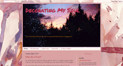 Desktop Screenshot of decoratingmysoul.blogspot.com