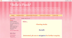 Desktop Screenshot of bellesplush.blogspot.com