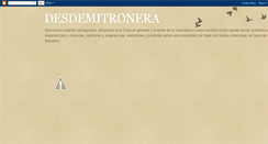 Desktop Screenshot of desdemitronera.blogspot.com