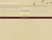Tablet Screenshot of desdemitronera.blogspot.com