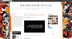 Desktop Screenshot of heirloomstyle.blogspot.com