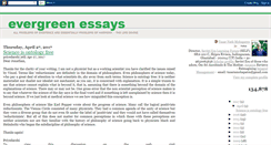 Desktop Screenshot of evergreenessays.blogspot.com