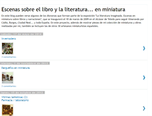 Tablet Screenshot of escenasliterarias.blogspot.com