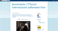 Desktop Screenshot of lancamentoforuminternacionalsofterliv.blogspot.com