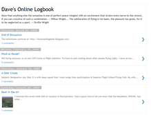 Tablet Screenshot of daveslogbook.blogspot.com