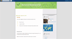 Desktop Screenshot of mechanicalmaintenancetips.blogspot.com