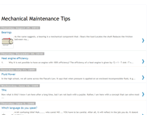 Tablet Screenshot of mechanicalmaintenancetips.blogspot.com