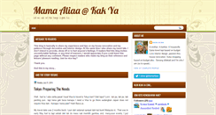 Desktop Screenshot of mama-aliaa.blogspot.com