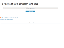 Tablet Screenshot of 18wheelsofsteelamericanlonghaul.blogspot.com