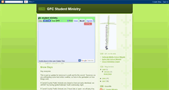 Desktop Screenshot of gfcstudentministry.blogspot.com