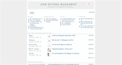Desktop Screenshot of conduong.blogspot.com