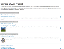Tablet Screenshot of comingofageproject.blogspot.com