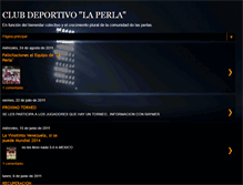 Tablet Screenshot of clubdeportivolaperla.blogspot.com