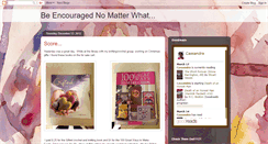 Desktop Screenshot of beencouragednomatterwhat.blogspot.com