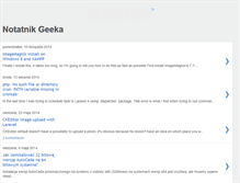 Tablet Screenshot of notatnikgeeka.blogspot.com