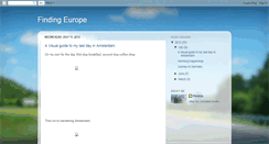 Desktop Screenshot of findingeurope.blogspot.com