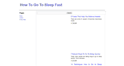 Desktop Screenshot of howtogotosleepfastz.blogspot.com