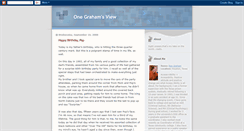Desktop Screenshot of grahamsview.blogspot.com