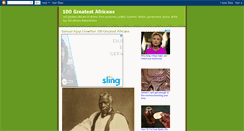 Desktop Screenshot of 100greatestafricans.blogspot.com