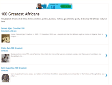 Tablet Screenshot of 100greatestafricans.blogspot.com