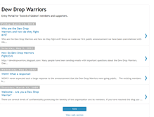 Tablet Screenshot of dewdropwarriors.blogspot.com