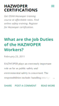 Mobile Screenshot of hazwopercertifications.blogspot.com