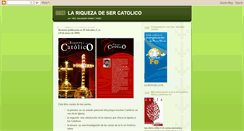 Desktop Screenshot of lariquezadesercatolico.blogspot.com