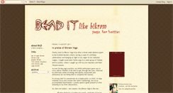 Desktop Screenshot of benditlikebikram.blogspot.com