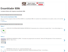 Tablet Screenshot of ensamblador8086.blogspot.com