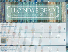 Tablet Screenshot of lucindasbeads.blogspot.com