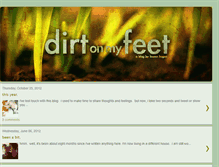 Tablet Screenshot of dirtonmyfeet.blogspot.com