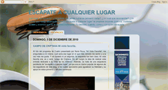 Desktop Screenshot of escapateacualquierlugar.blogspot.com