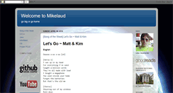 Desktop Screenshot of mikelaud.blogspot.com