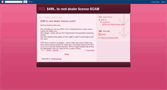 Desktop Screenshot of dealerlicenserentalscam.blogspot.com