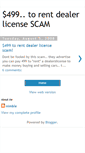 Mobile Screenshot of dealerlicenserentalscam.blogspot.com