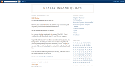 Desktop Screenshot of nearlyinsanequilts.blogspot.com