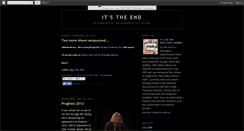 Desktop Screenshot of itstheendblog.blogspot.com