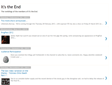 Tablet Screenshot of itstheendblog.blogspot.com