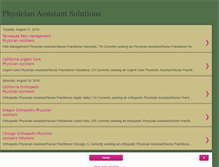 Tablet Screenshot of physicianassistantsolutions.blogspot.com