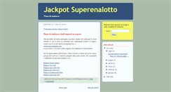 Desktop Screenshot of jackpotsuperenalotto.blogspot.com