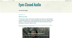 Desktop Screenshot of eyesclosedaudioblog.blogspot.com