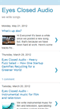 Mobile Screenshot of eyesclosedaudioblog.blogspot.com