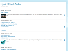 Tablet Screenshot of eyesclosedaudioblog.blogspot.com