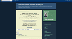 Desktop Screenshot of benjaminheine-articles.blogspot.com