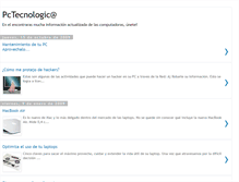 Tablet Screenshot of pctecnologica.blogspot.com
