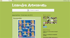 Desktop Screenshot of lisandrartesanato.blogspot.com