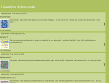 Tablet Screenshot of lisandrartesanato.blogspot.com