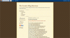 Desktop Screenshot of creativeblogdirect.blogspot.com