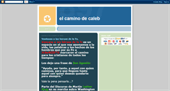 Desktop Screenshot of elcaminodecaleb.blogspot.com